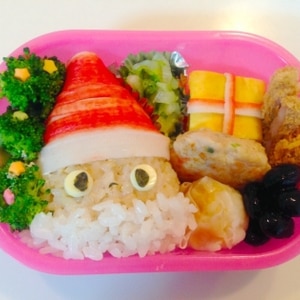 キャラ弁＊クリスマスに♪サンタさんおにぎり